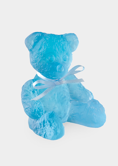 Shop Daum Mini Blue Doudours Teddy Bear
