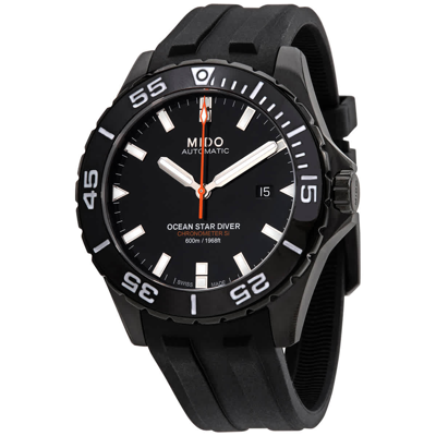 Shop Mido Ocean Star Diver Automatic Black Dial Men's Watch M0266083705100 In Black / Grey