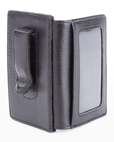 Shop Royce New York Personalized Leather Money Clip Wallet In Black