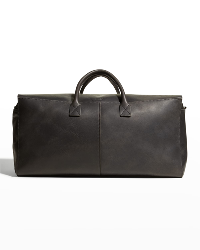 Shop Shinola Men's Leather Utility Duffle Bag In Black