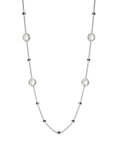 Shop Ippolita Multi Station Necklace In Sterling Silver In Lapis Triplet