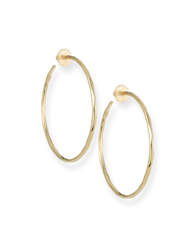 Shop Ippolita Large Squiggle Hoop Earrings In 18k Gold In Yellow Gold