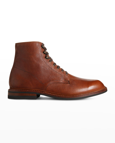 Shop Allen Edmonds Men's Higgins Leather Lace-up Boots In Tan