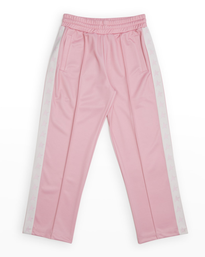 Shop Golden Goose Girl's Star Tapered Joggers In Pinkwhite