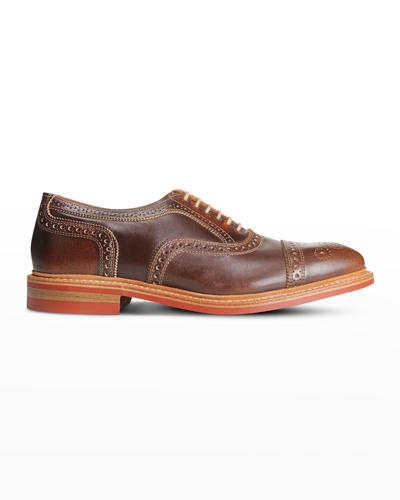 Shop Allen Edmonds Men's Strandmok Leather Oxford Shoes In Brown