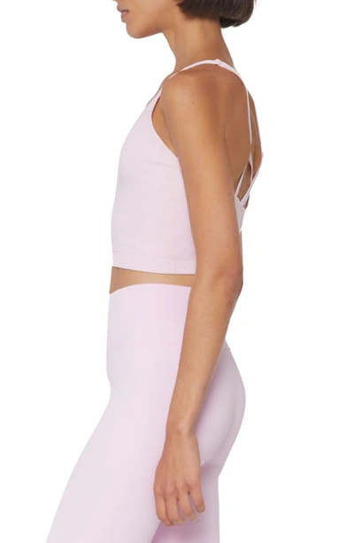 Shop Spiritual Gangster Entice Seamless Crop Camisole In Bella Pink