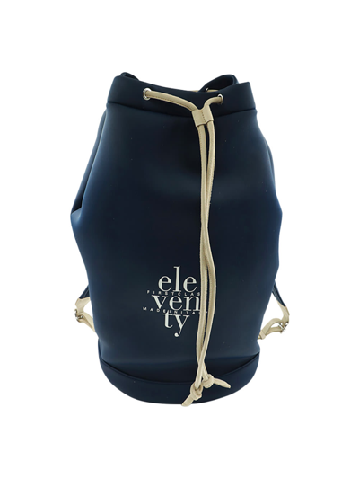 Shop Eleventy Neoprene Beach Bag In Blu