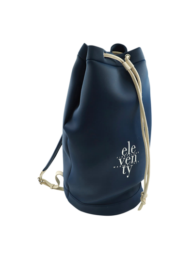 Shop Eleventy Neoprene Beach Bag In Blu