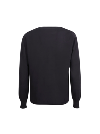 Shop Cruciani Long-sleeved Crewneck Sweater In Nero