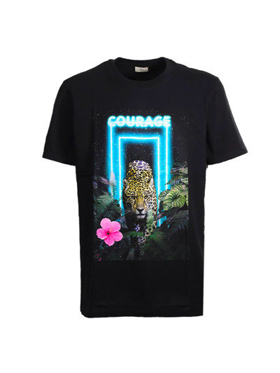 Shop Etro Courage Print T-shirt In Nero