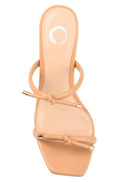Journee Collection Tru Comfort Jess Heeled Sandal In Tan