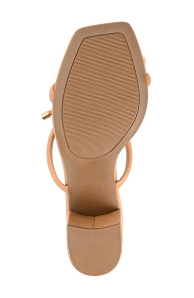 Journee Collection Tru Comfort Jess Heeled Sandal In Tan