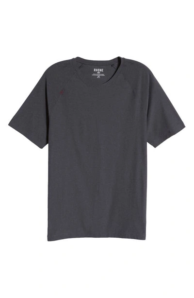 Rhone Reign Athletic Short Sleeve T-shirt In Black Heather