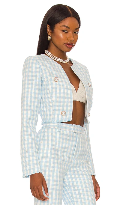 Shop Assignment Chloe Cropped Jacket In Blue
