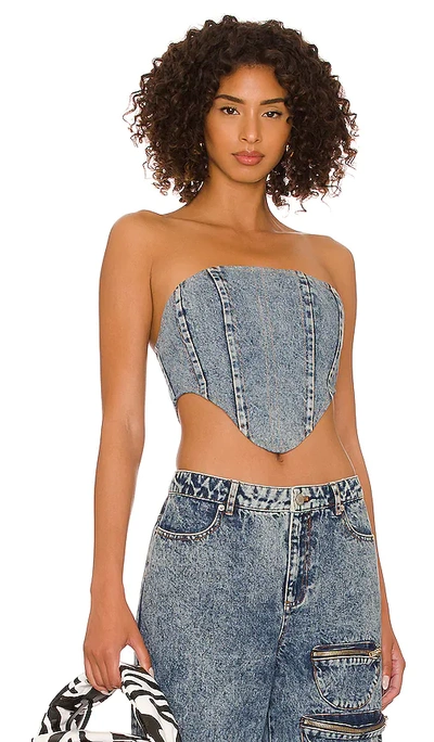 Shop By.dyln Jamison Corset In Blue