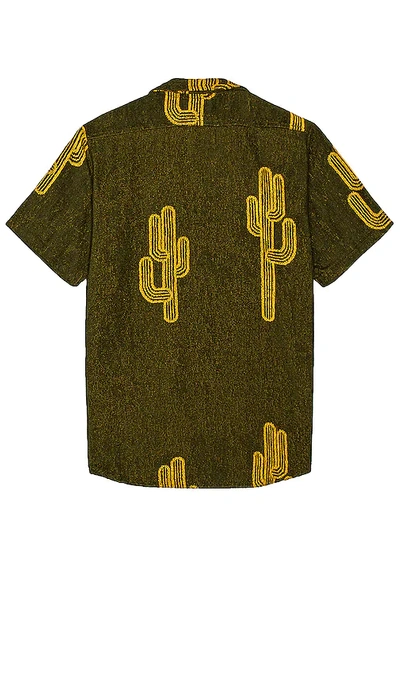 Shop Oas Mezcal Cuba Shirt In Dark Green