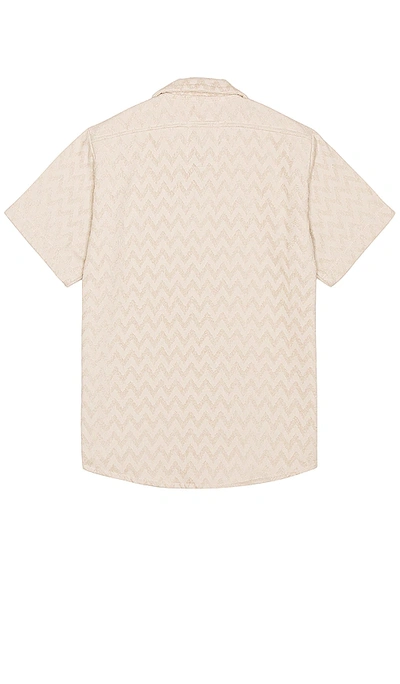 Oas Grey Zig Shirt In Taupe
