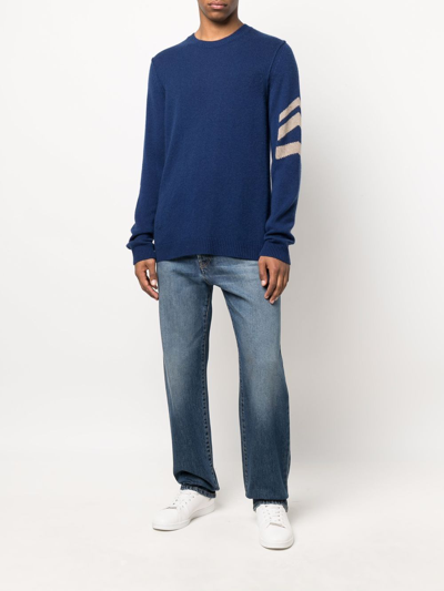 Zadig & Voltaire Kennedy Arrow Sleeve Cashmere Sweater In Blue