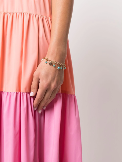 Shop Marchesa Notte Charm-detail Chain Bracelet In Gold