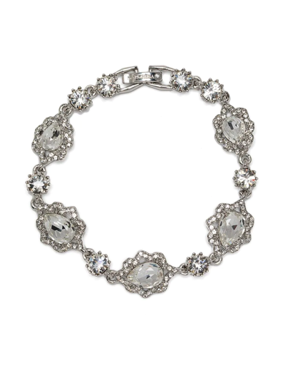 Shop Marchesa Notte Crystal-embellished Necklace In Silver