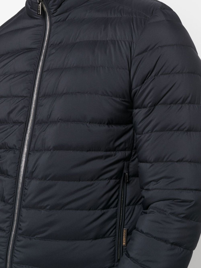 Moorer Padded Zip-up Jacket In Blau