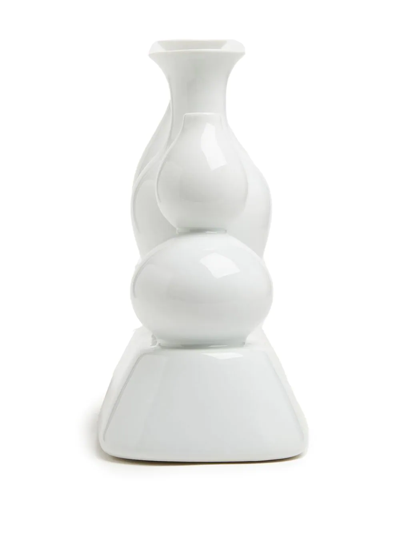 Shop Polspotten Shanghai Ceramic Vase In Weiss