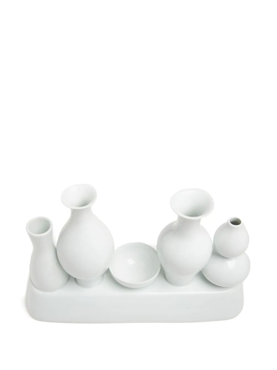 Polspotten Shanghai Ceramic Vase In Weiss