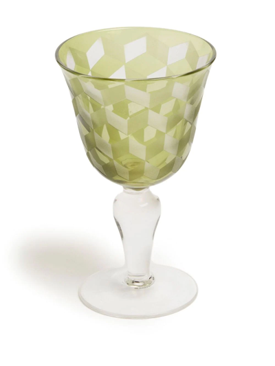 Polspotten Blocks Wine Glasses (set Of Six) In Blau