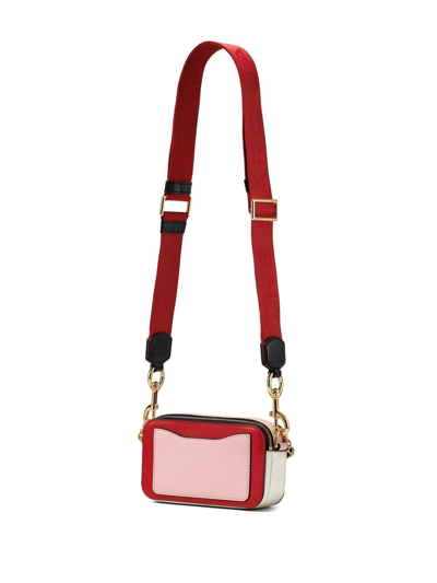 Marc Jacobs The Colorblock Snapshot Crossbody Bag In Red