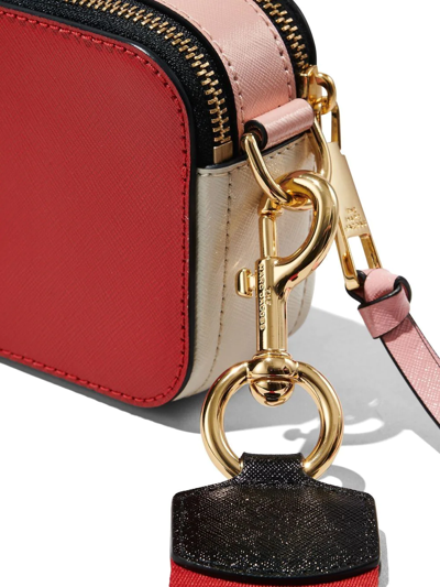 Marc Jacobs The Colorblock Snapshot Crossbody Bag In Red