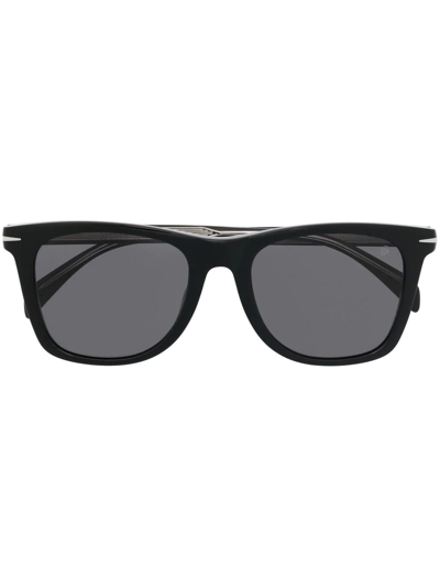 Shop Eyewear By David Beckham Square-frame Sunglasses In Schwarz