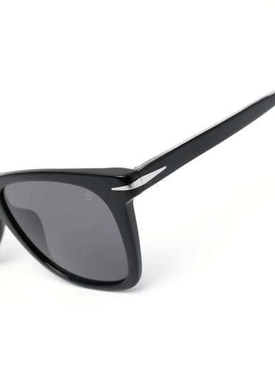 Shop Eyewear By David Beckham Square-frame Sunglasses In Schwarz