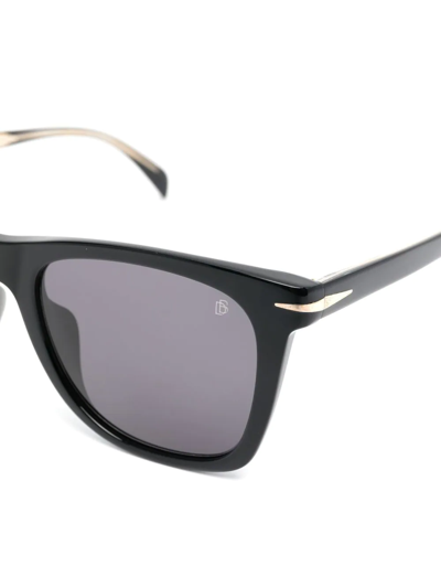 Shop Eyewear By David Beckham Square-frame Sunglasses In Schwarz