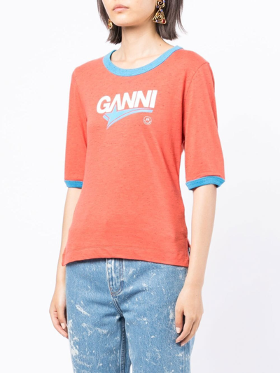 T-shirts Ganni - Logo t-shirt - T3434534