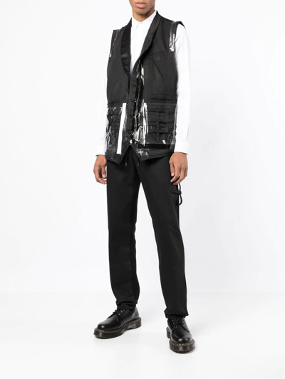 Takahiromiyashita The Soloist Straight-leg Drawstring Trousers In Schwarz