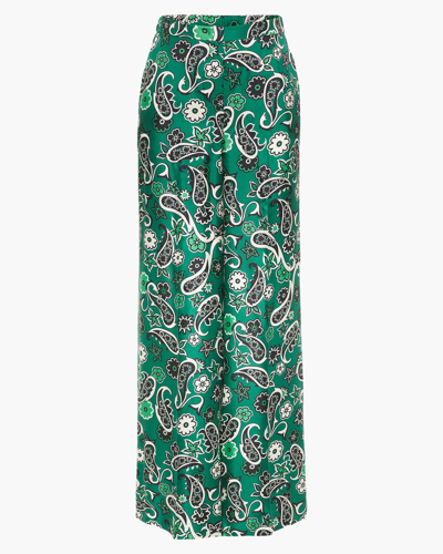 Shop Dorothee Schumacher Paisley Power I Silk Pants In Paisley All Over