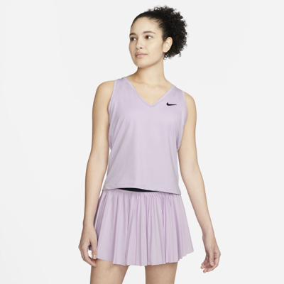 Shop Nike Women's Court Victory Tennis Tank Top In Purple