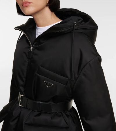 Prada Re-nylon Gabardine Jacket In Nero