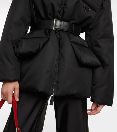 Prada Re-nylon Gabardine Jacket In Nero