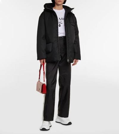 Prada Re-nylon Gabardine Jacket In Nero