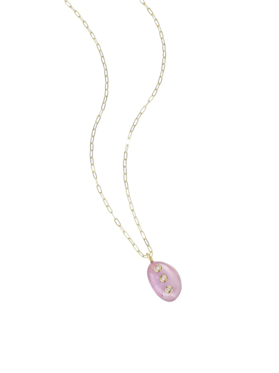 Shop Paige Novick Women's Aura 14k-gold-plated, Amethyst, & Diamond Pendant Necklace
