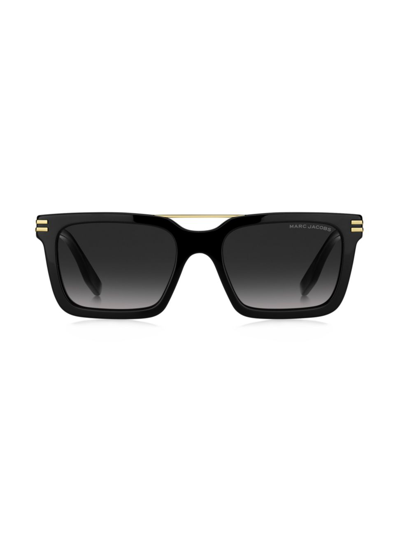 Shop Marc Jacobs Women's 54mm Pilot Sunglasses In Black