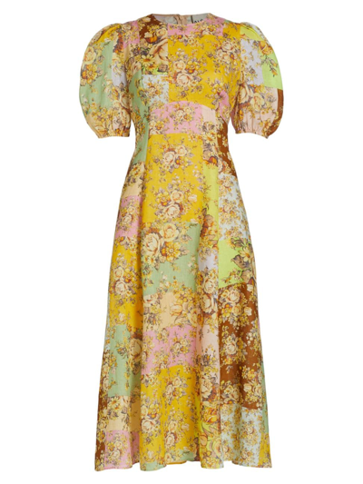 Shop Alemais Women's Matilde Linen Midi-dress