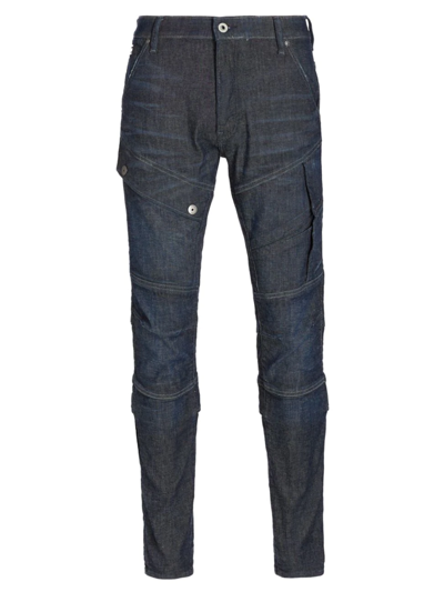 Shop G-star Raw Men's Airblaze 3d Skinny Jeans In Worn In Blues