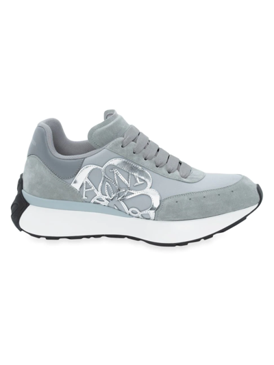 Shop Alexander Mcqueen Men's Sprint Runner Sneakers In Grey