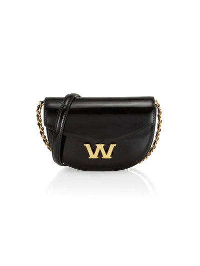 Shop Alexander Wang Women's W Legacy Leather Crossbody Bag In Black