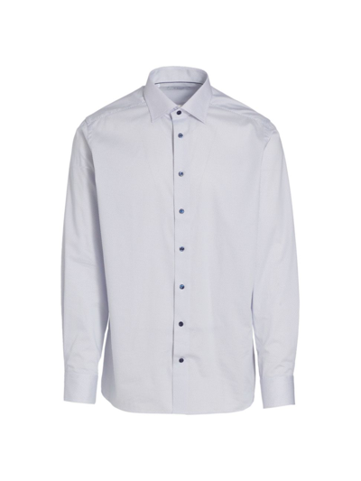 Shop Eton Men's Contemporary-fit Polka Dot Shirt In White