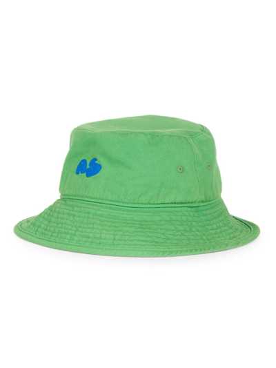 Shop Acne Studios Men's Main Brimmo Bubble Logo Bucket Hat In Green