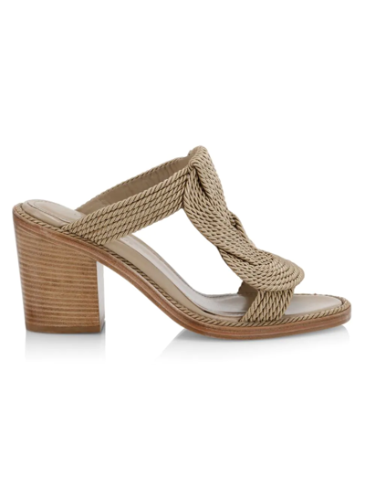 Shop Lafayette 148 Women's Darian Knot Mules In Taupe