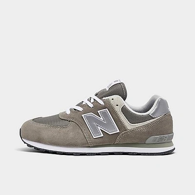 New Balance Big Kids 574 Core Casual Sneakers From Finish Line In Grey/white